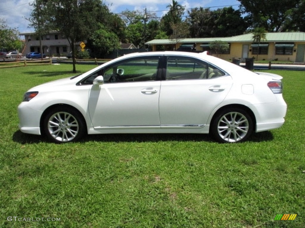 2010 HS 250h Hybrid Premium - Starfire White Pearl / Parchment photo #75