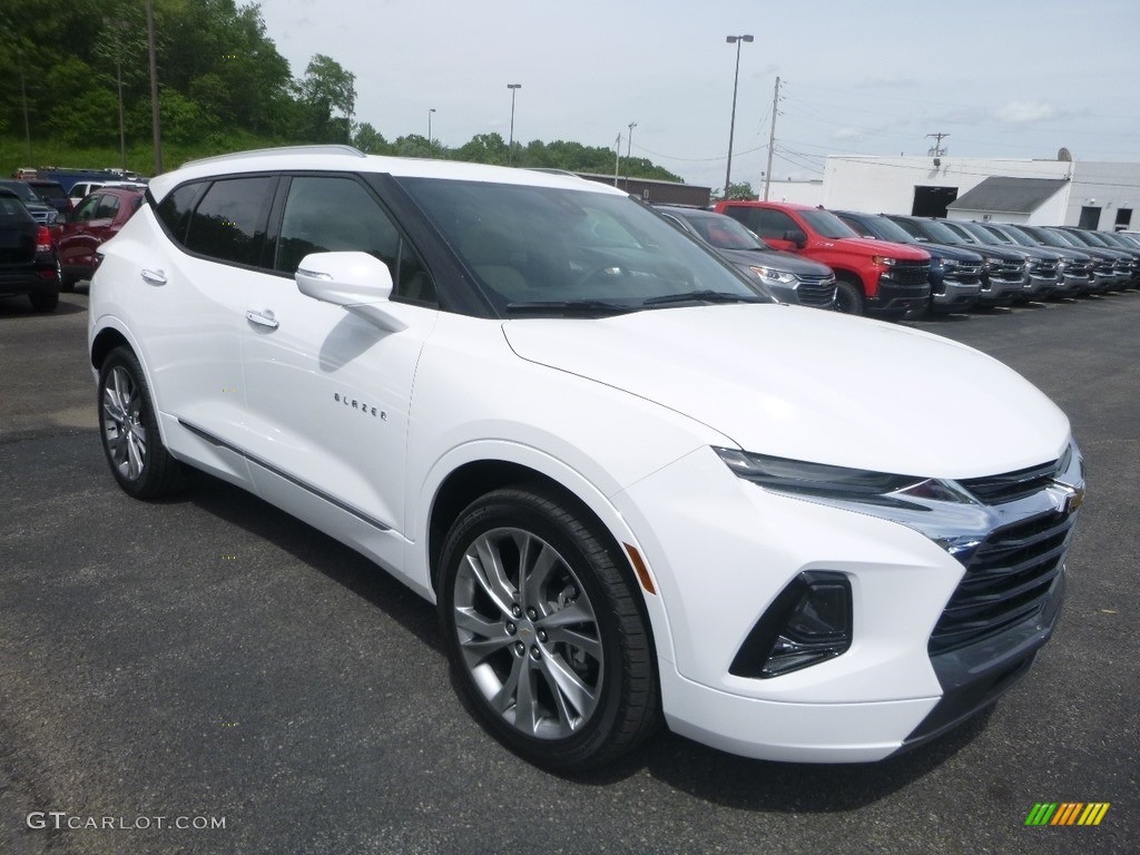 Summit White 2019 Chevrolet Blazer Premier AWD Exterior Photo #133512198