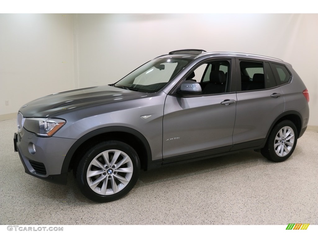 2016 X3 xDrive28i - Space Grey Metallic / Black photo #3