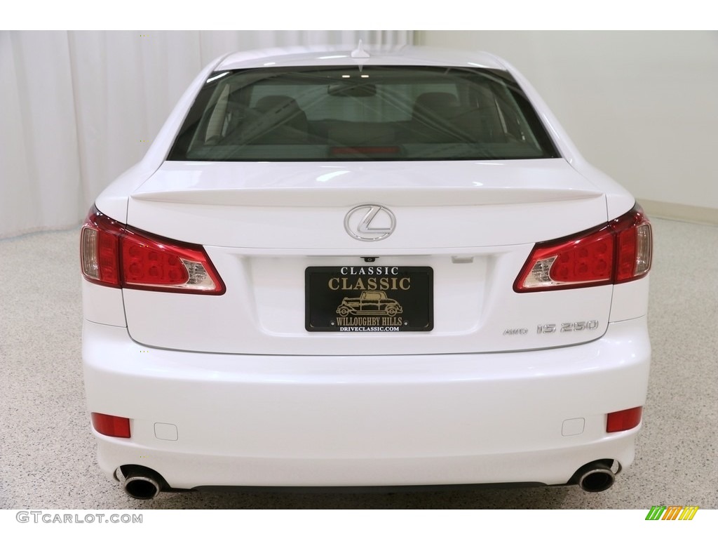 2013 IS 250 AWD - Starfire White Pearl / Ecru photo #24