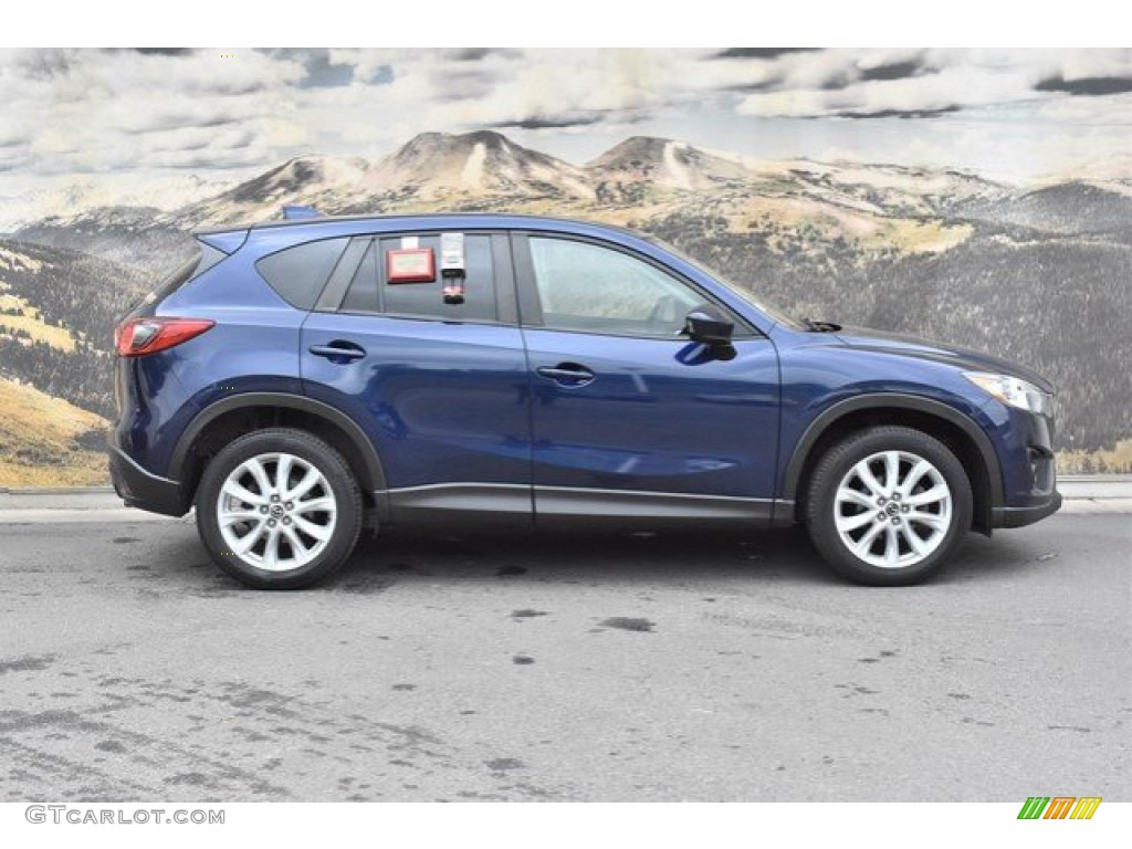 2013 CX-5 Grand Touring AWD - Stormy Blue Mica / Sand photo #2