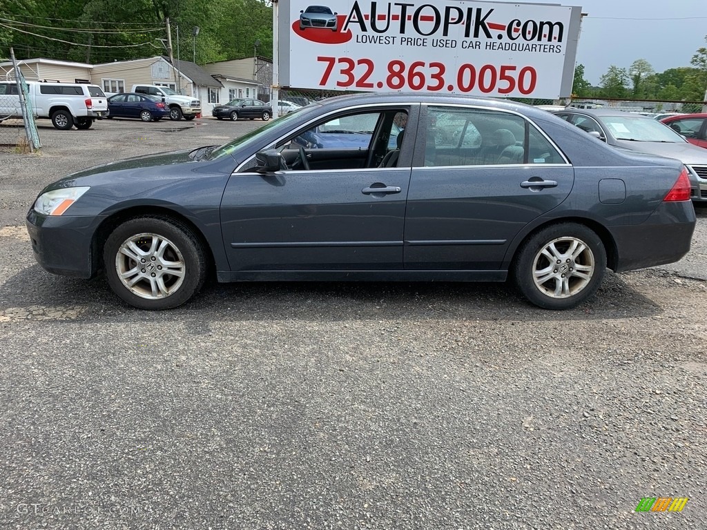 2007 Accord SE Sedan - Graphite Pearl / Ivory photo #2