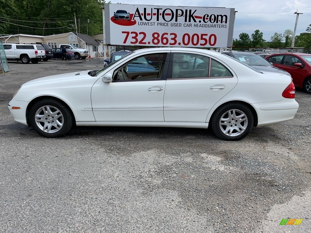 2003 E 320 Sedan - Alabaster White / Charcoal photo #4