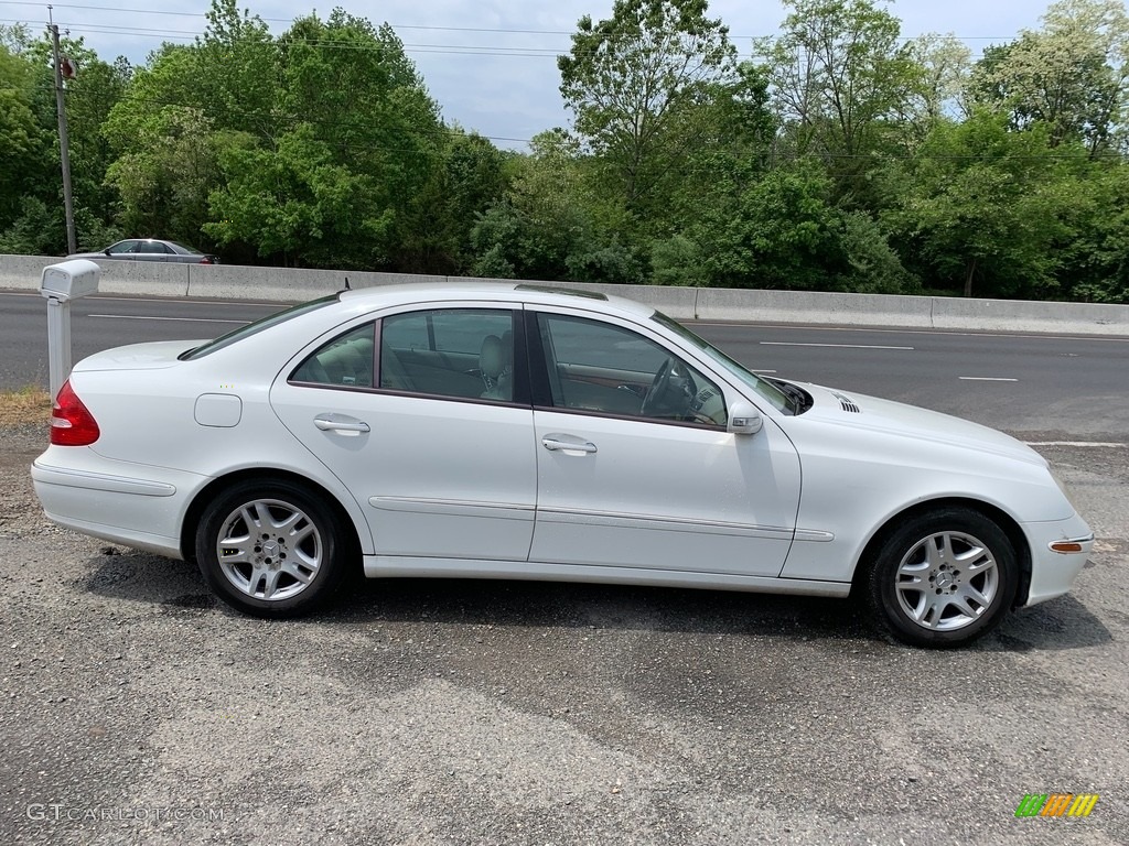 2003 E 320 Sedan - Alabaster White / Charcoal photo #8