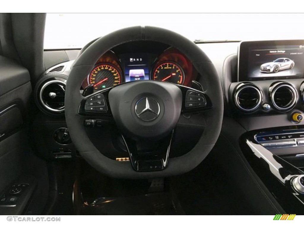 2018 Mercedes-Benz AMG GT R Coupe Black Steering Wheel Photo #133518666