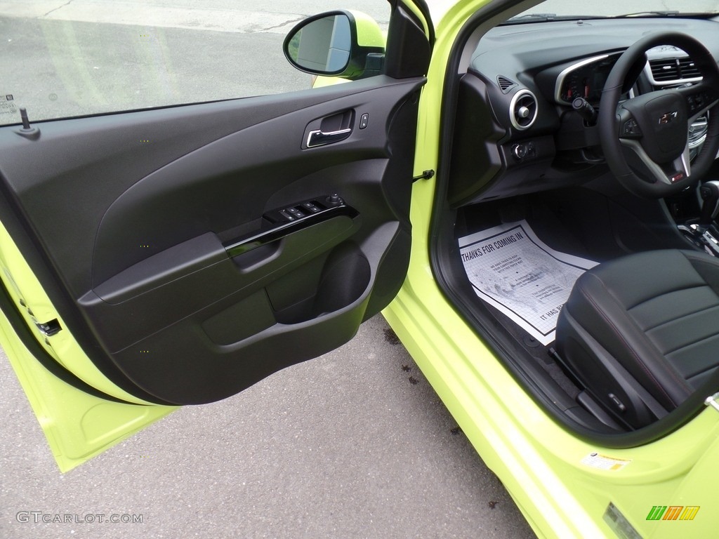 2019 Sonic Premier Hatchback - Shock / Jet Black photo #14