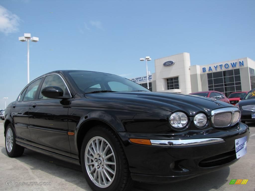 2008 X-Type 3.0 Sedan - Ebony Black / Ivory photo #1