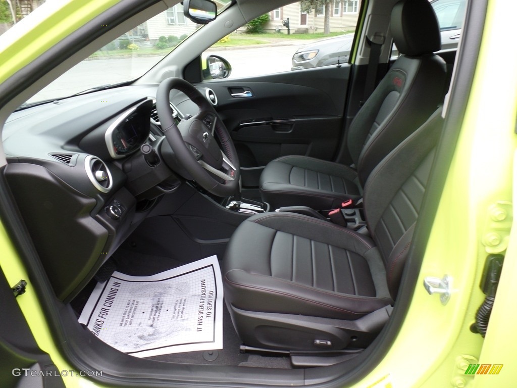 Jet Black Interior 2019 Chevrolet Sonic Premier Hatchback Photo #133518912