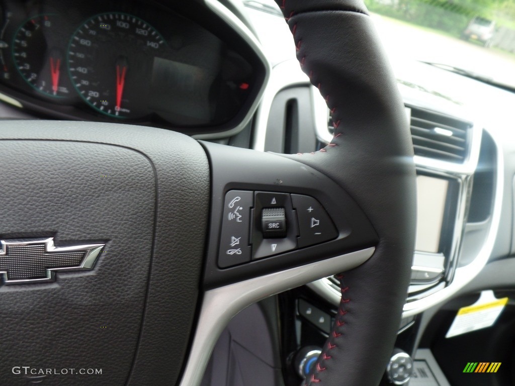 2019 Chevrolet Sonic Premier Hatchback Jet Black Steering Wheel Photo #133519038