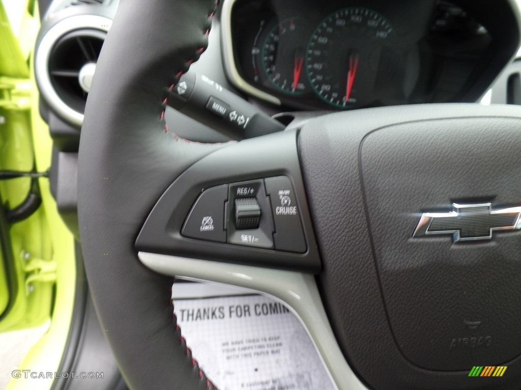 2019 Chevrolet Sonic Premier Hatchback Jet Black Steering Wheel Photo #133519068