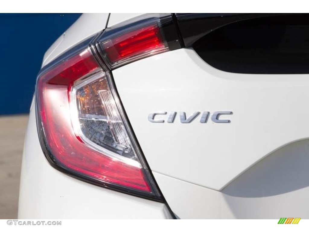 2019 Civic Sport Hatchback - White Orchid Pearl / Black photo #7