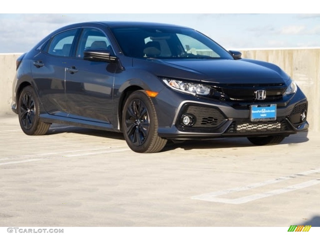 2019 Civic EX Hatchback - Polished Metal Metallic / Black/Ivory photo #1