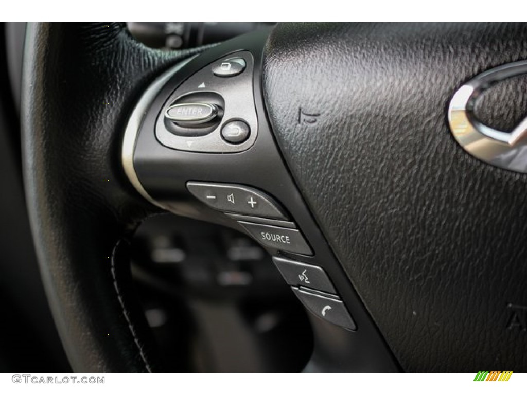 2019 Infiniti QX60 Luxe AWD Graphite Steering Wheel Photo #133521372