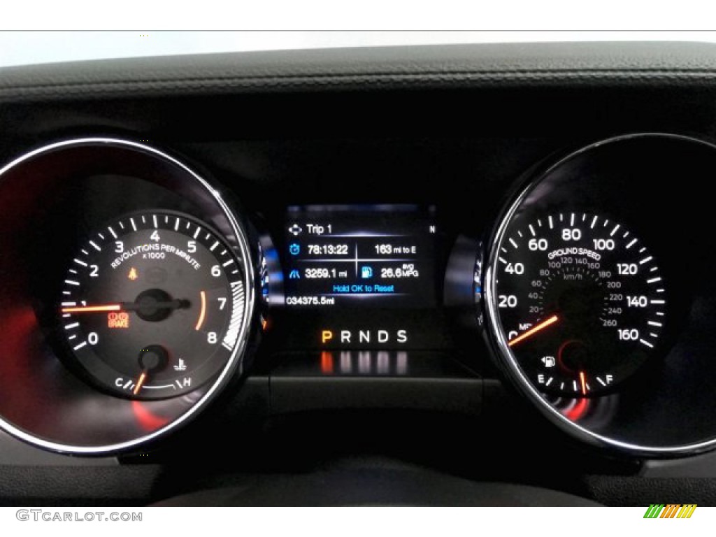 2017 Ford Mustang Ecoboost Coupe Gauges Photo #133527108