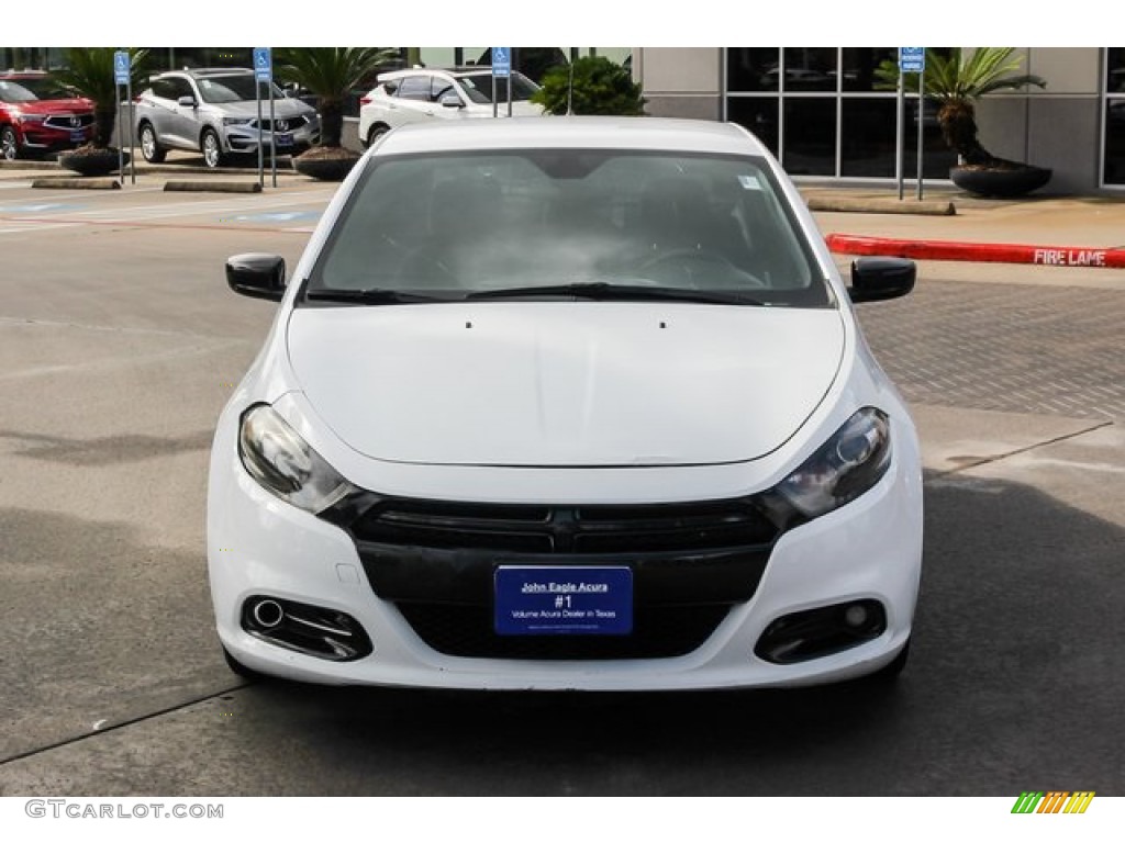2015 Dart SXT - Bright White / Black/Light Tungsten Accent Stitching photo #2