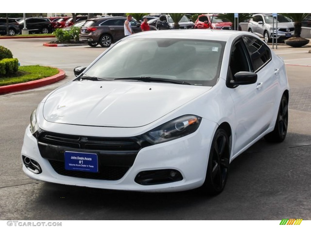 2015 Dart SXT - Bright White / Black/Light Tungsten Accent Stitching photo #3