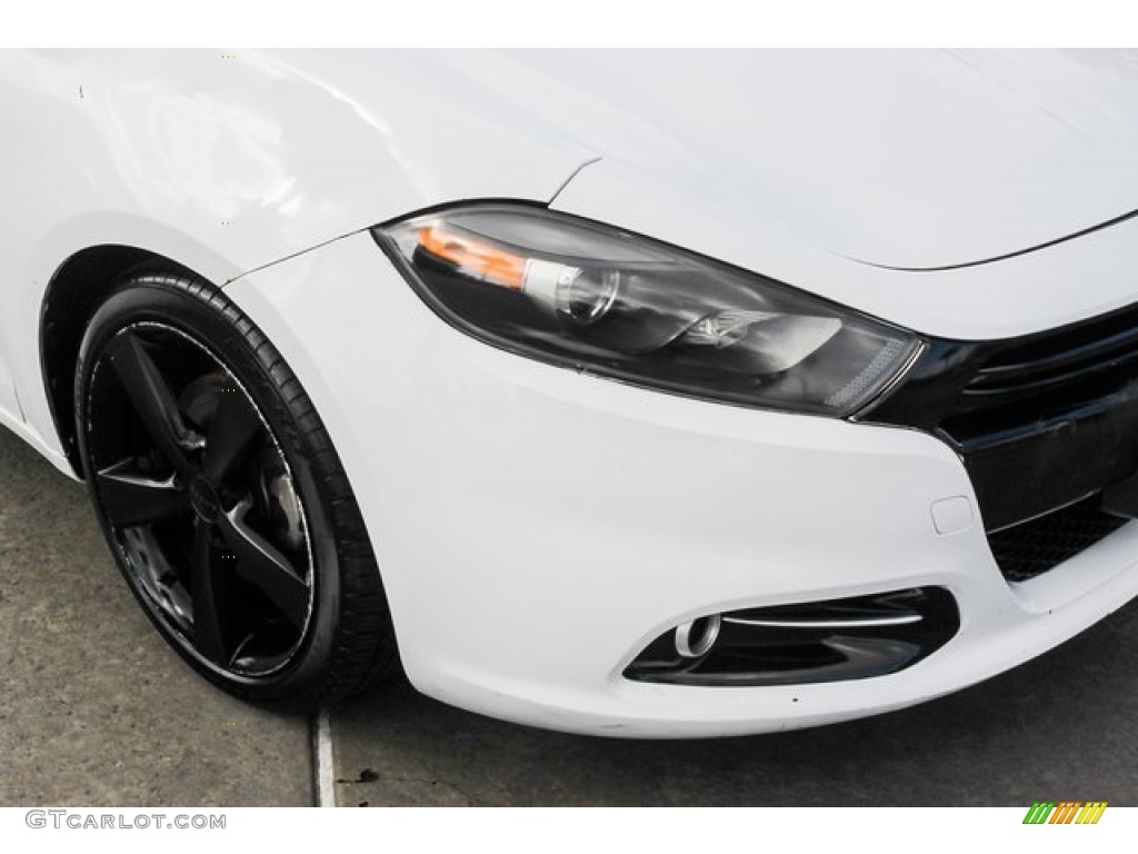 2015 Dart SXT - Bright White / Black/Light Tungsten Accent Stitching photo #10