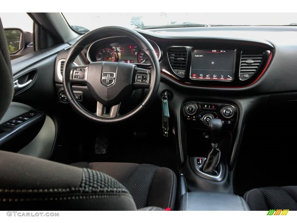 2015 Dart SXT - Bright White / Black/Light Tungsten Accent Stitching photo #25