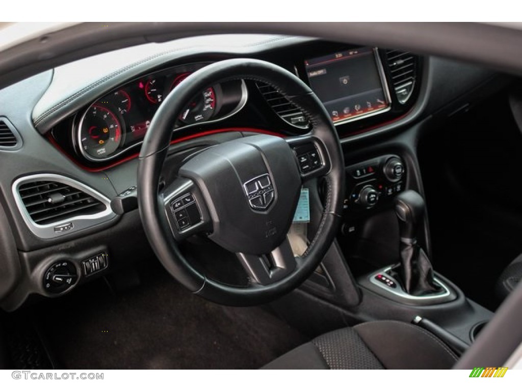2015 Dart SXT - Bright White / Black/Light Tungsten Accent Stitching photo #35