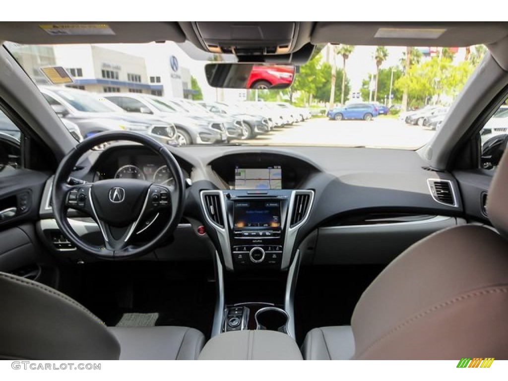 2017 TLX V6 Technology Sedan - Bellanova White Pearl / Graystone photo #9