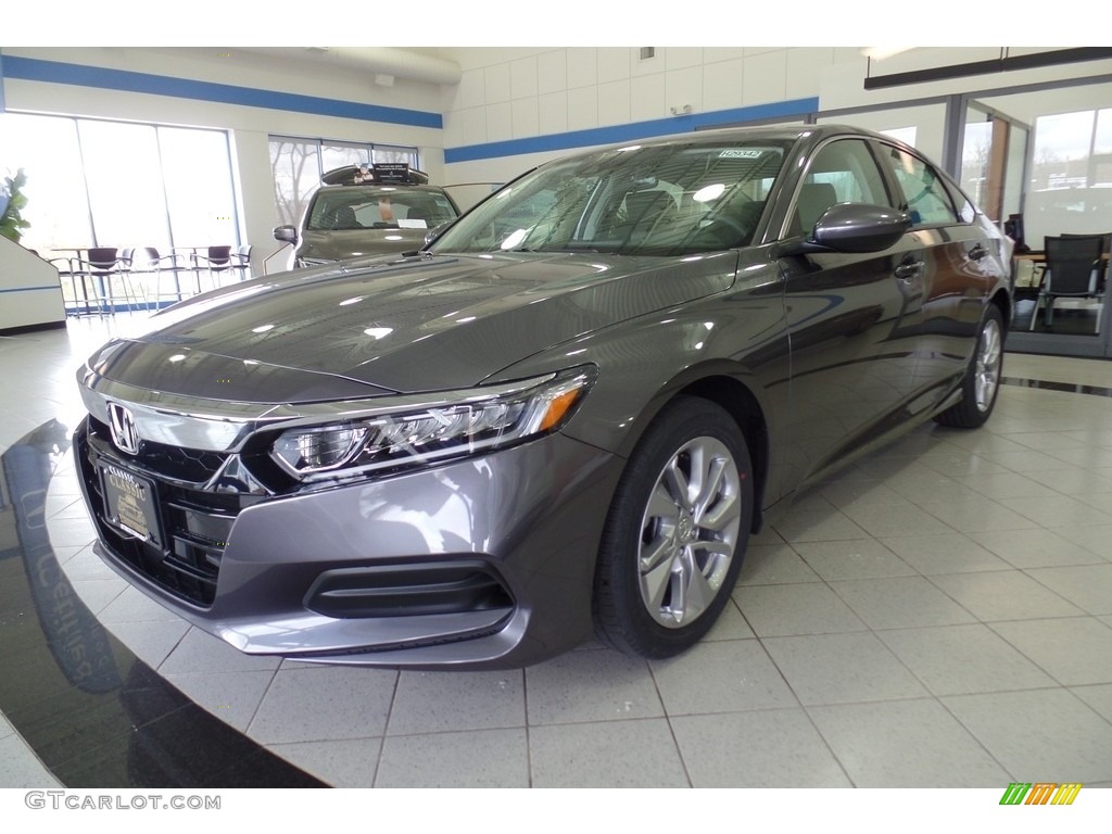 2019 Accord LX Sedan - Modern Steel Metallic / Black photo #1