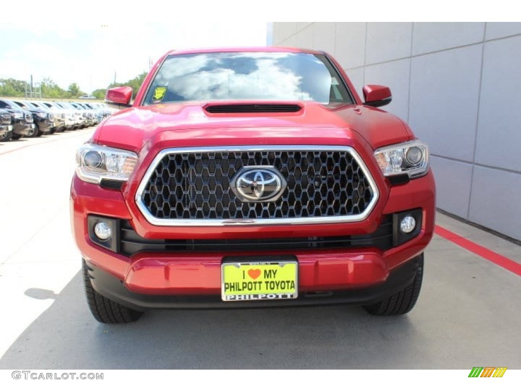 2019 Tacoma TRD Sport Double Cab - Barcelona Red Metallic / TRD Graphite photo #3