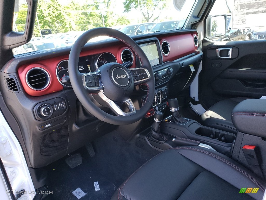 Black Interior 2020 Jeep Gladiator Rubicon 4x4 Photo #133532620