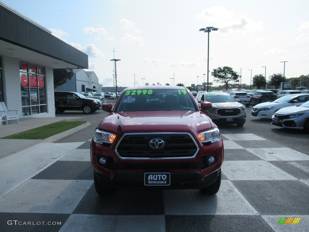 2019 Tacoma SR5 Double Cab 4x4 - Barcelona Red Metallic / TRD Graphite photo #2