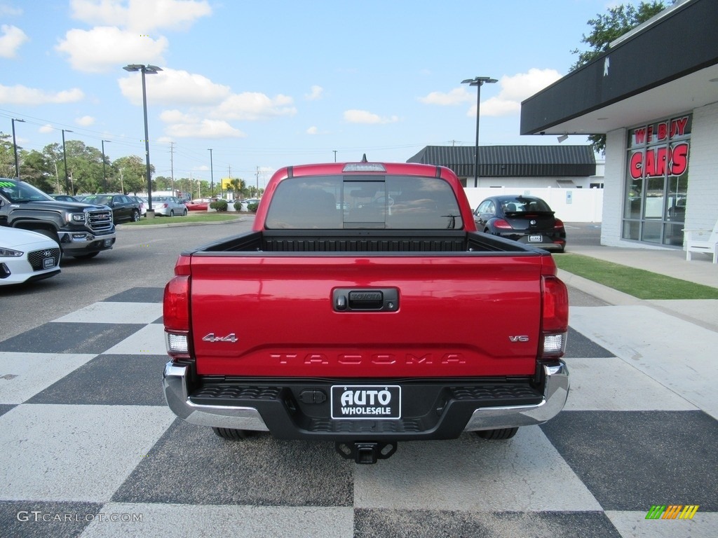 2019 Tacoma SR5 Double Cab 4x4 - Barcelona Red Metallic / TRD Graphite photo #4