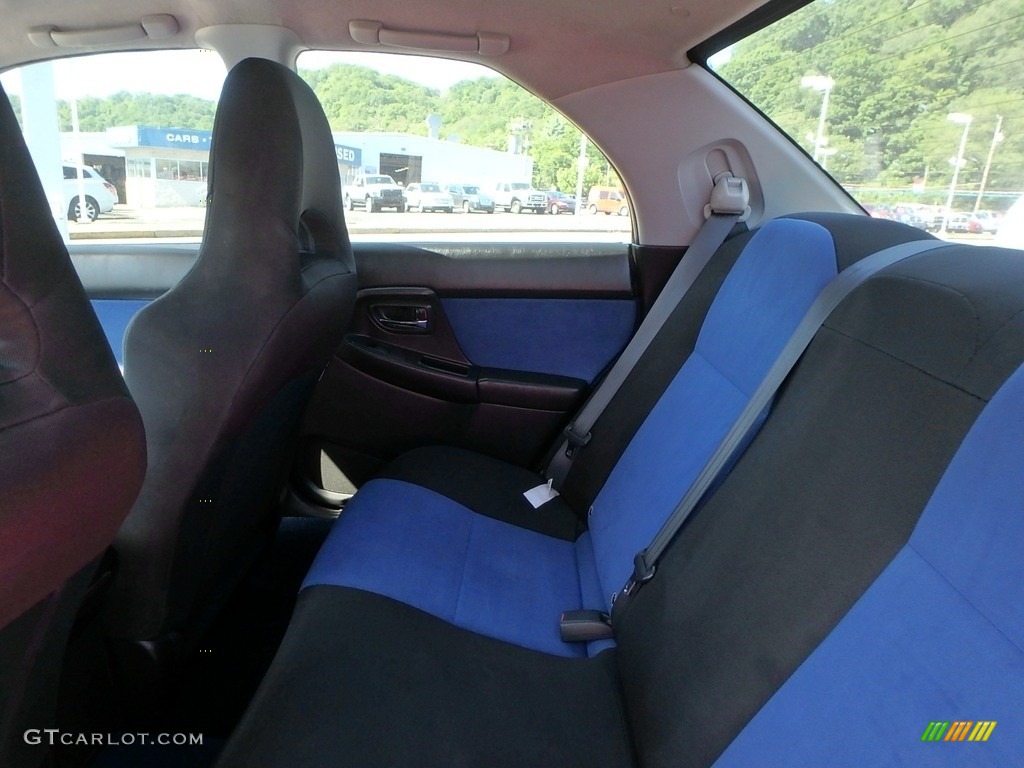 2004 Impreza WRX STi - Platinum Silver Metallic / Blue Ecsaine/Black photo #11