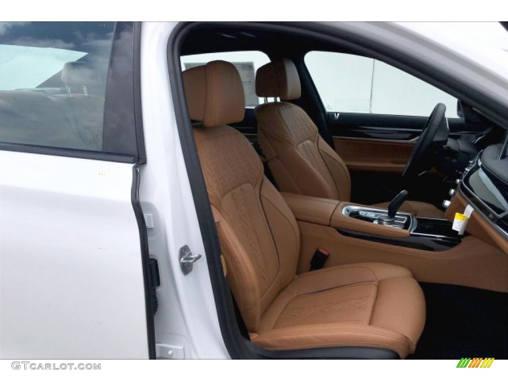 2020 7 Series 740i Sedan - Mineral White Metallic / Cognac photo #2