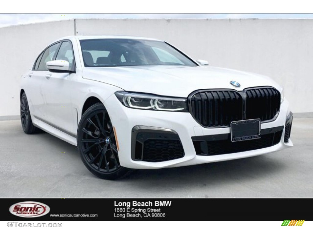 2020 7 Series 740i Sedan - Alpine White / Ivory White/Black photo #1