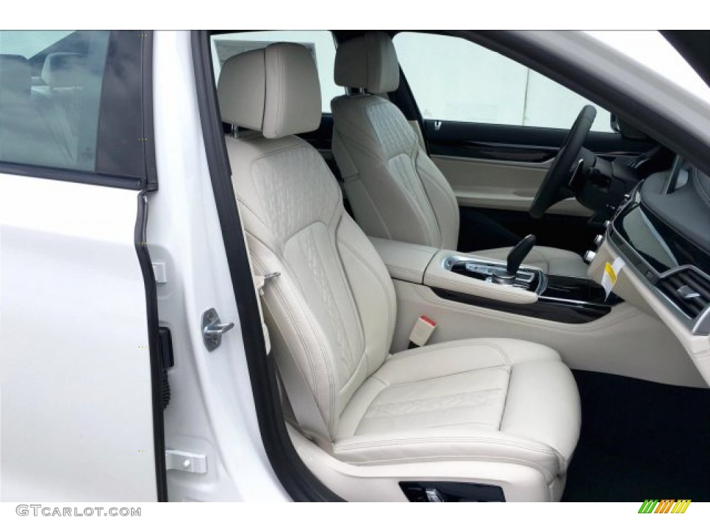 2020 7 Series 740i Sedan - Alpine White / Ivory White/Black photo #2