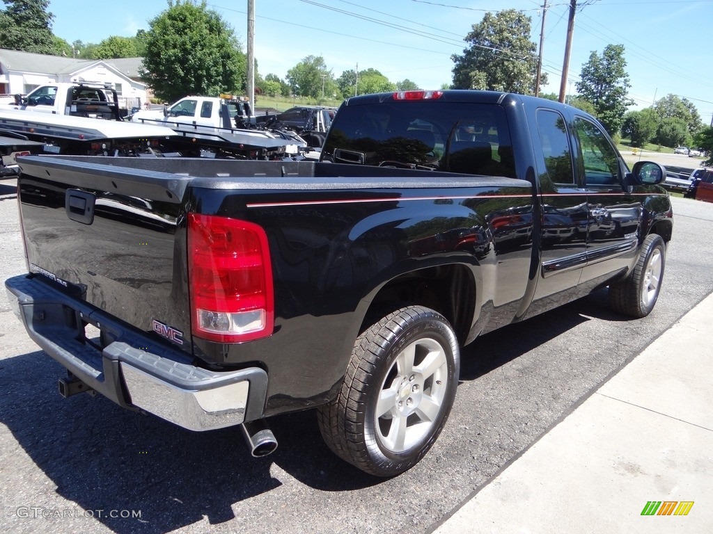 2012 Sierra 1500 SLE Extended Cab - Carbon Black Metallic / Ebony photo #8