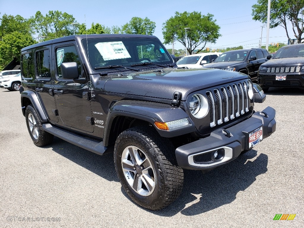 2019 Wrangler Unlimited Sahara 4x4 - Granite Crystal Metallic / Black photo #1