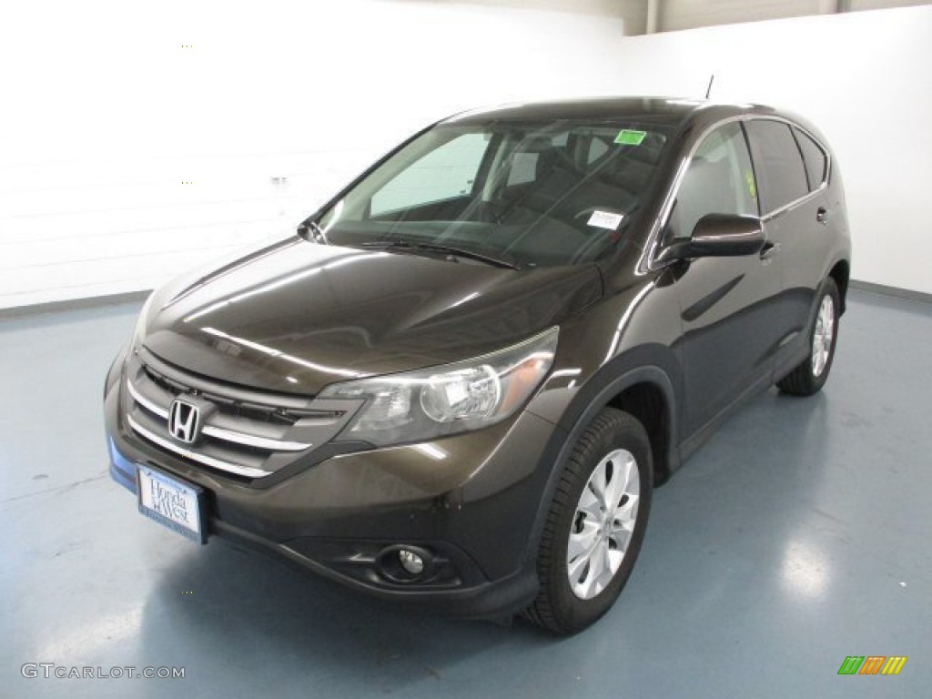 2013 CR-V EX AWD - Crystal Black Pearl / Black photo #4