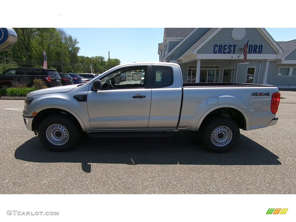 2019 Ranger XL SuperCab 4x4 - Ingot Silver Metallic / Ebony photo #4