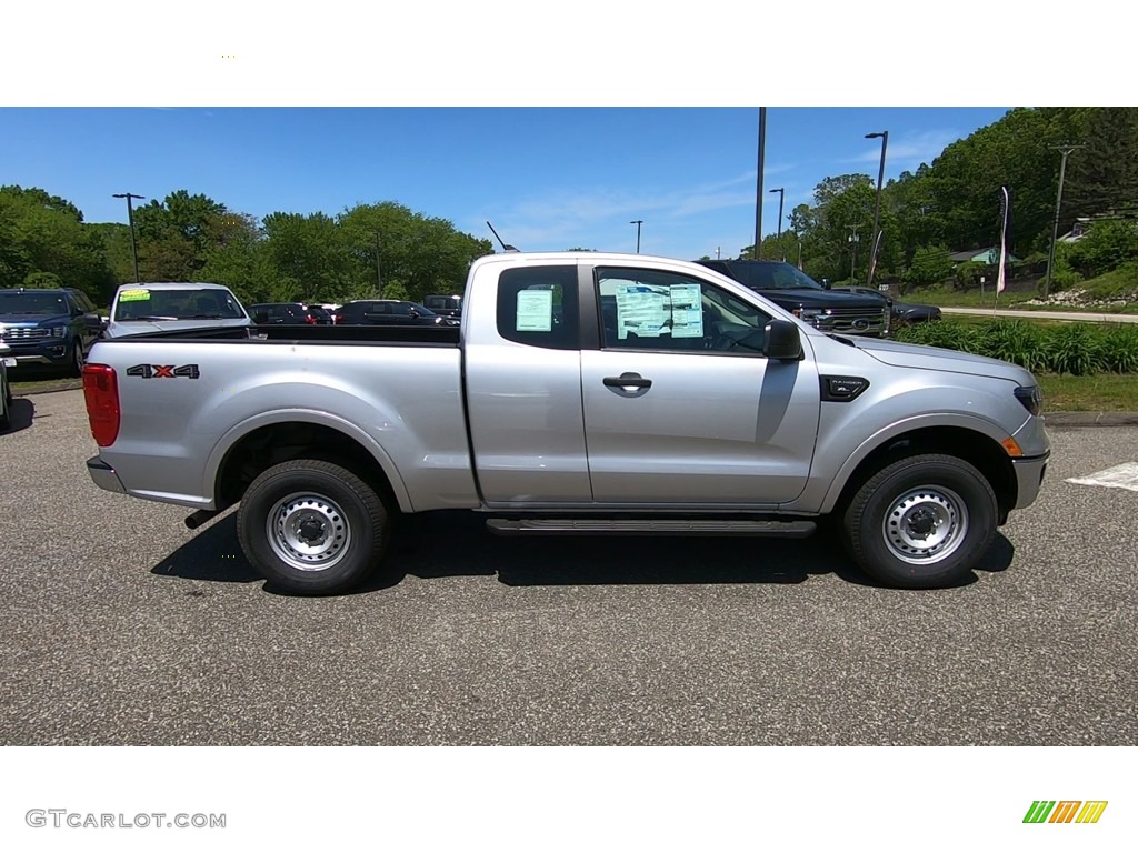 2019 Ranger XL SuperCab 4x4 - Ingot Silver Metallic / Ebony photo #8