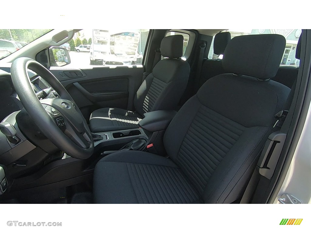Ebony Interior 2019 Ford Ranger XL SuperCab 4x4 Photo #133549384