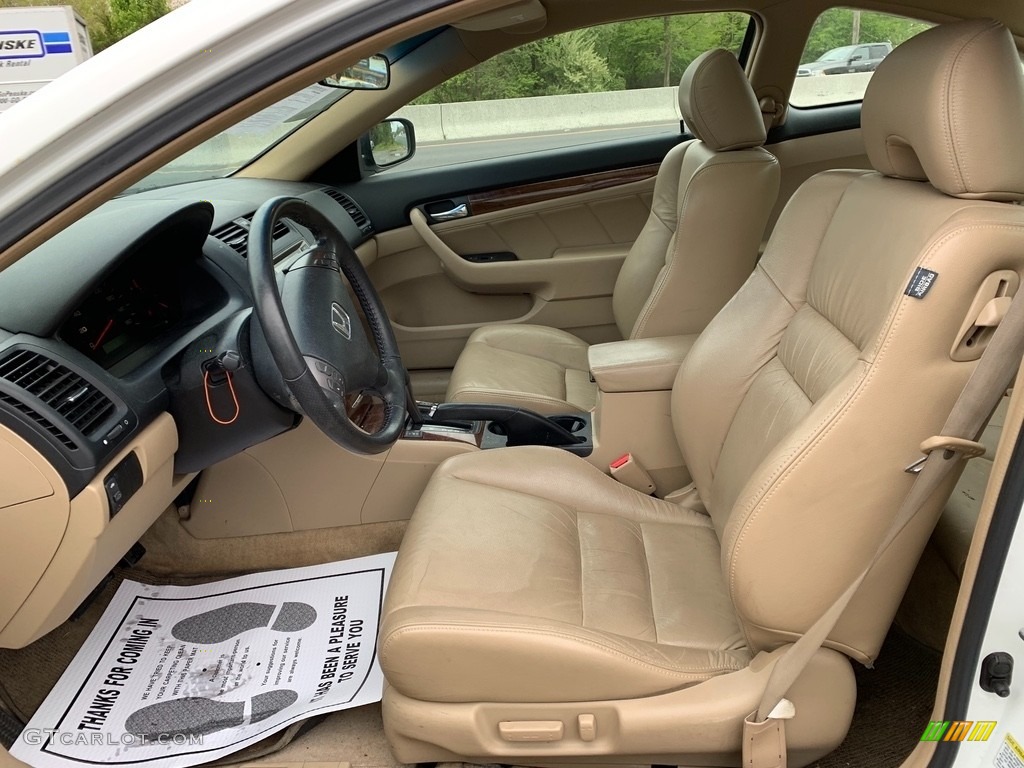 2007 Accord EX-L Coupe - Taffeta White / Ivory photo #9