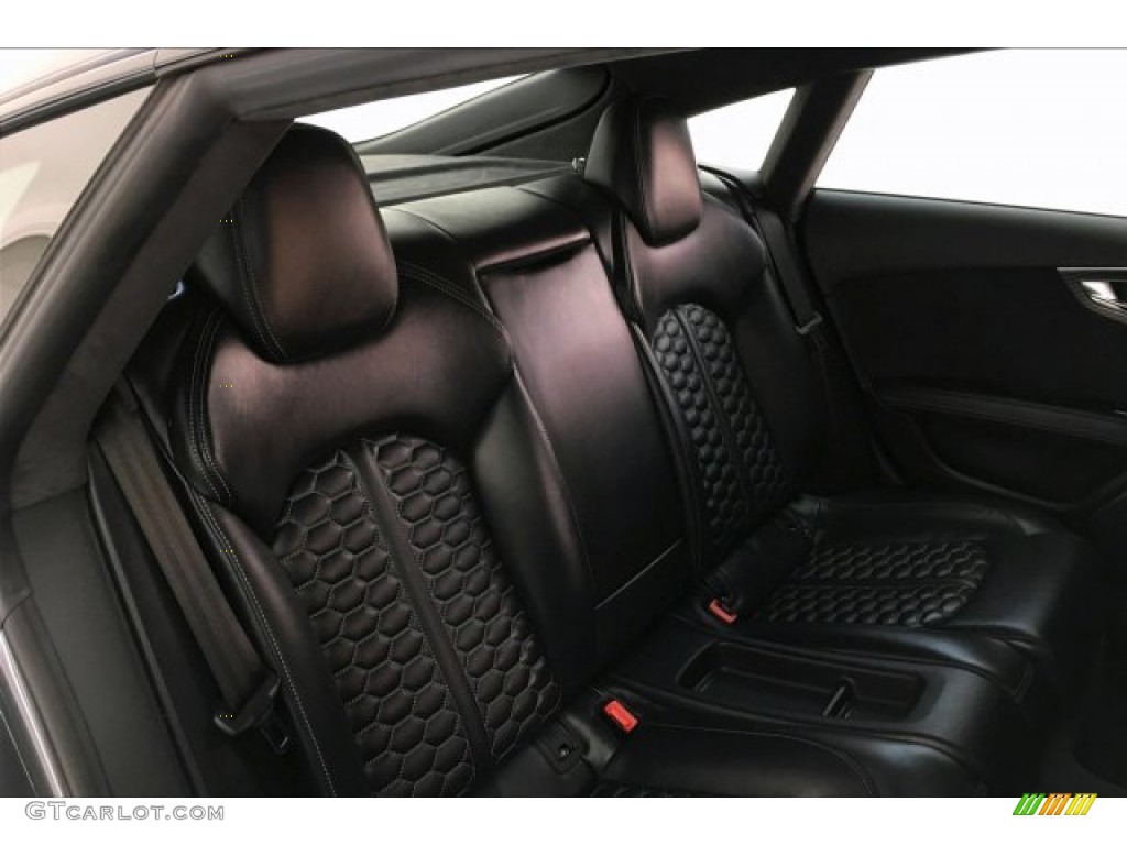 Black Valcona w/Honeycomb Stitching Interior 2016 Audi RS 7 4.0 TFSI quattro Photo #133550918