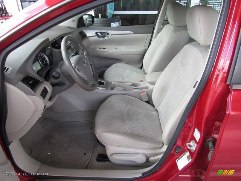 2014 Sentra SV - Red Brick / Charcoal photo #14