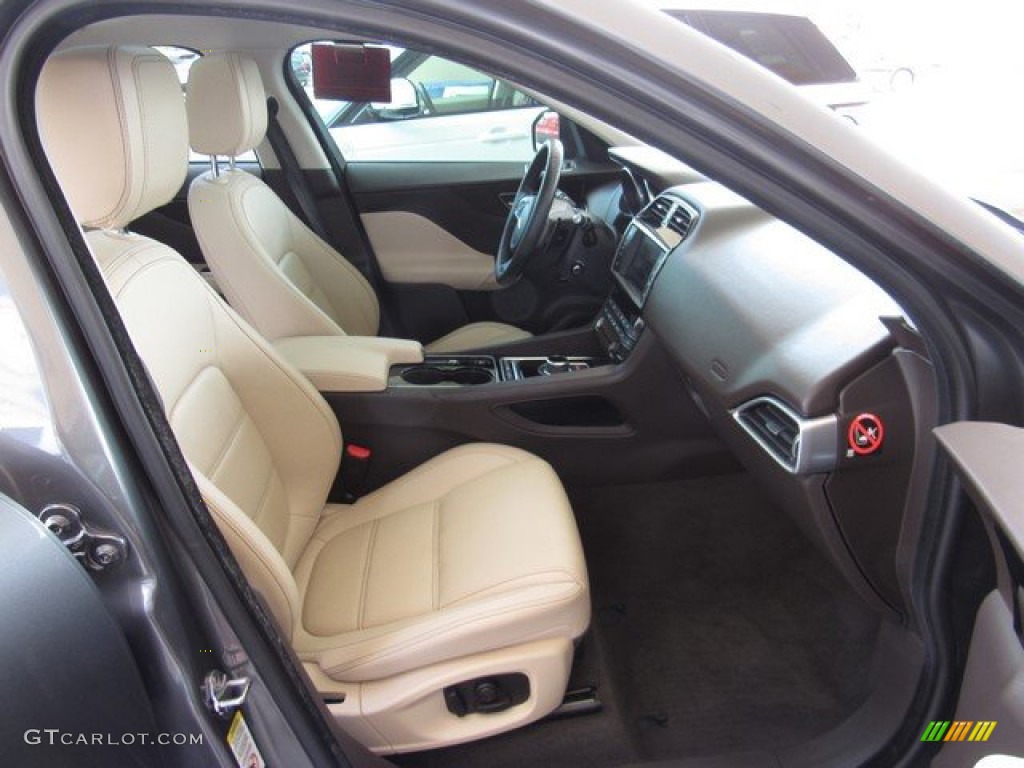 2017 F-PACE 35t AWD Prestige - Ammonite Grey / Latte w/Espresso photo #3