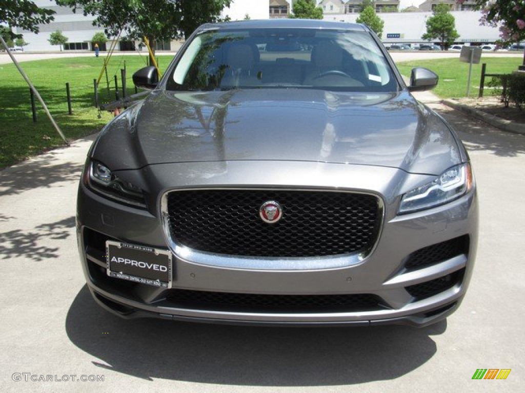 2017 F-PACE 35t AWD Prestige - Ammonite Grey / Latte w/Espresso photo #7
