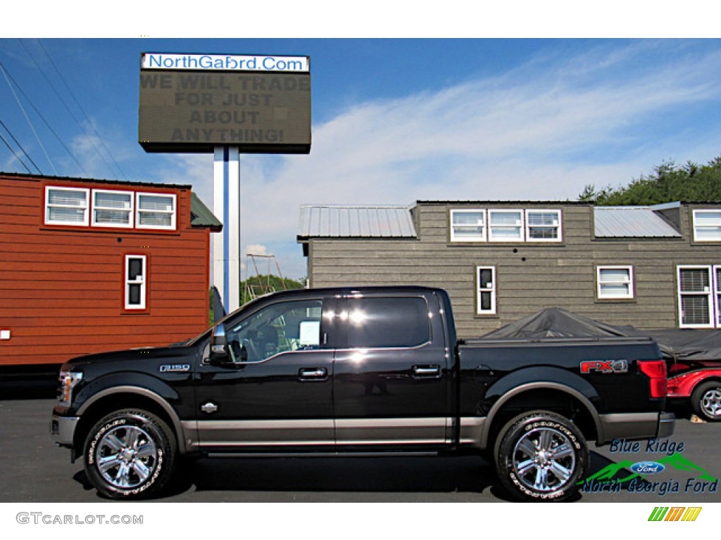 2019 F150 King Ranch SuperCrew 4x4 - Agate Black / King Ranch Kingsville/Java photo #2