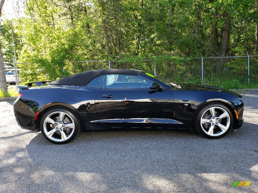 Black 2018 Chevrolet Camaro SS Convertible Exterior Photo #133557173