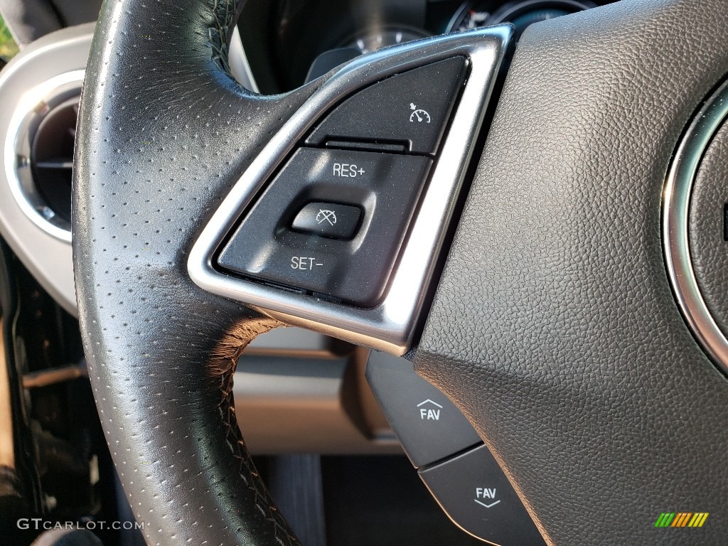 2018 Chevrolet Camaro SS Convertible Jet Black Steering Wheel Photo #133557203