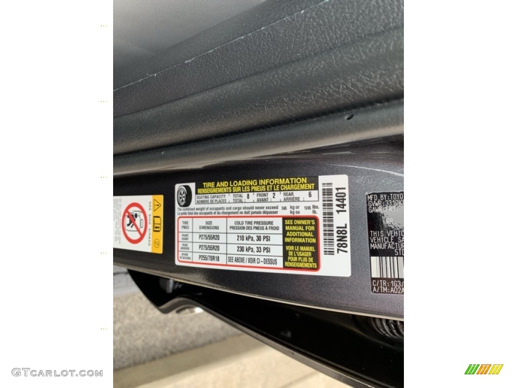 2019 Toyota Sequoia Limited 4x4 Info Tag Photos