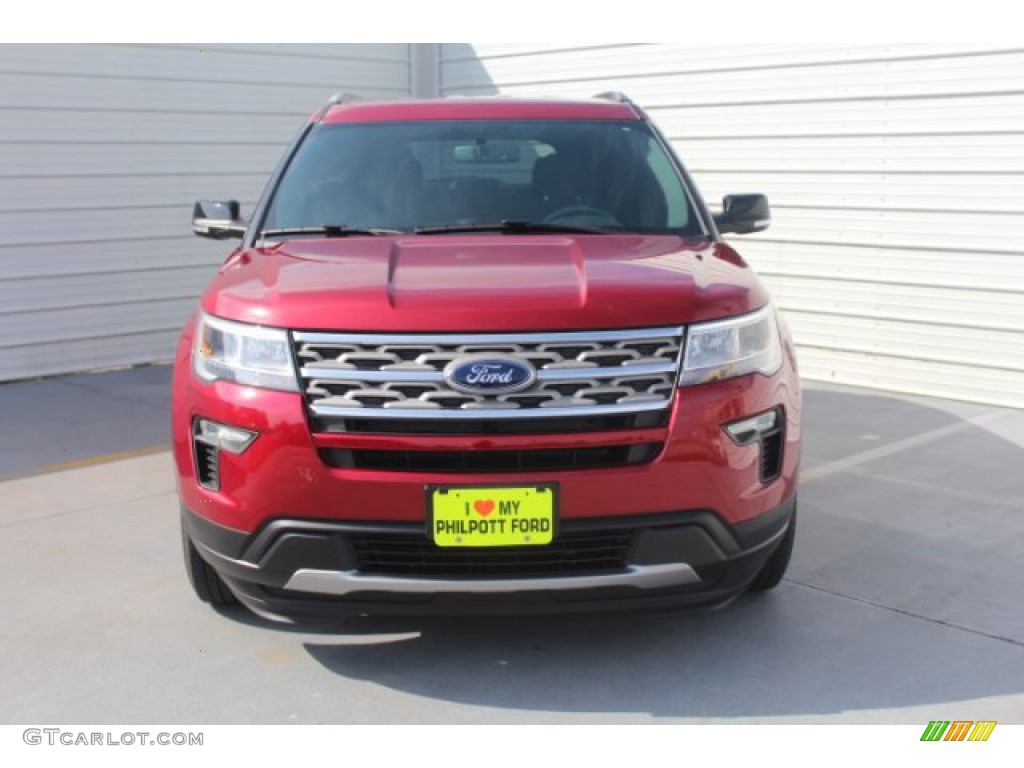 2018 Explorer XLT - Ruby Red / Ebony Black photo #3