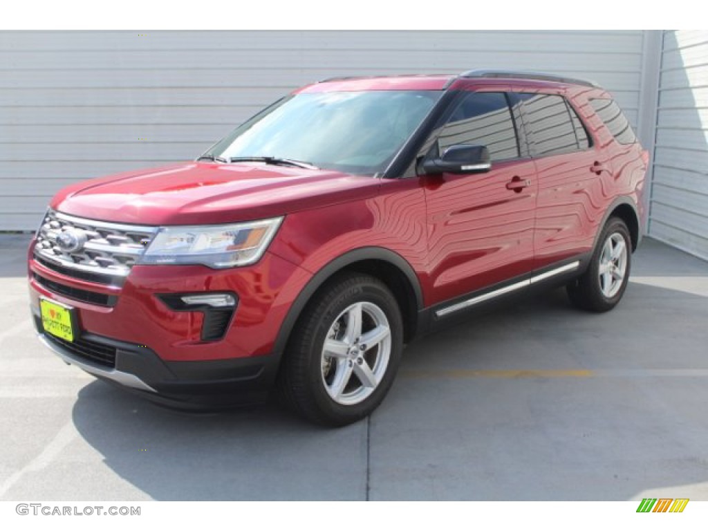 2018 Explorer XLT - Ruby Red / Ebony Black photo #4
